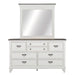Allyson Park King California Panel Bed, Dresser & Mirror image