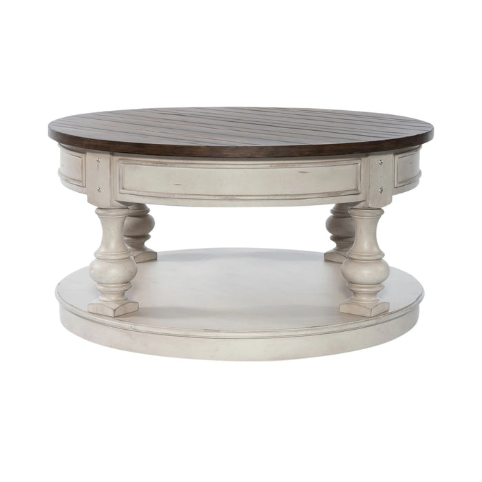 Morgan Creek Cocktail Table in Antique White image