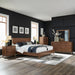 Century Modern King California Platform Bed, Dresser & Mirror, Chest, N/S image