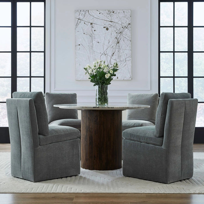 Accent Dining Accent Dining Chair w/ Casters - Sapphire image