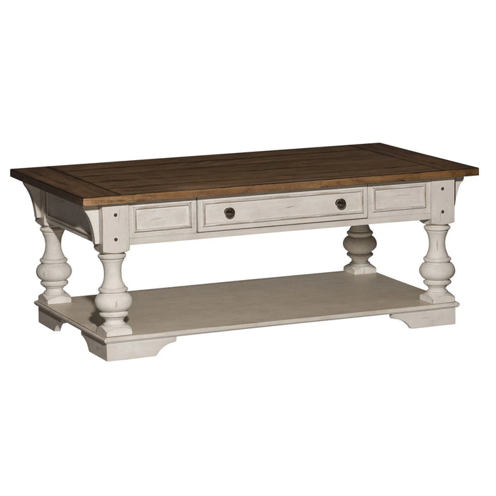 Morgan Creek Cocktail Table in Antique White image
