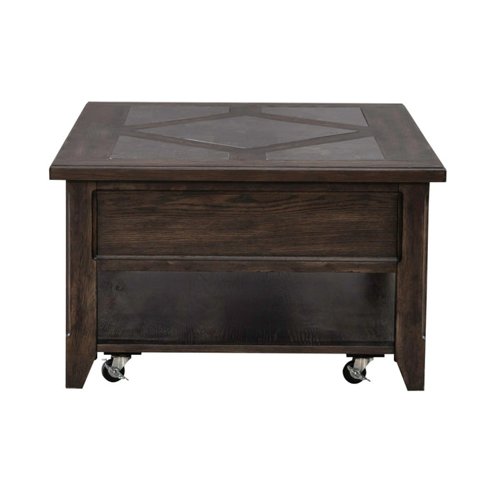 Paradise Valley Rectangular Cocktail Table in Saddle Brown image
