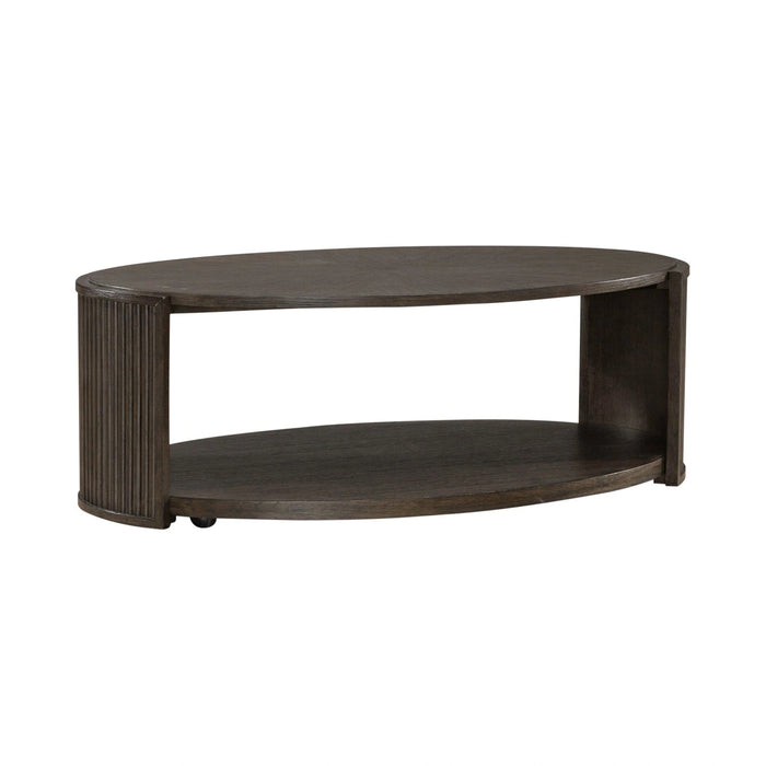 City View Oval Cocktail Table in Coffee Bean image