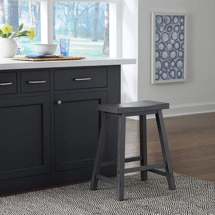 Creations 24 Inch Sawhorse Counter Stool - Slate image