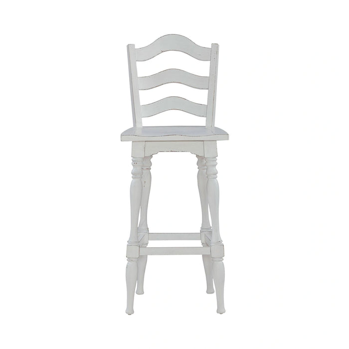 Magnolia Manor Ladderback Swivel Bar Stool image