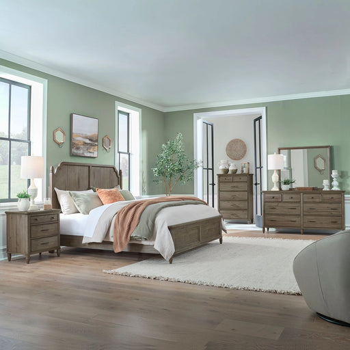 Hickory Grove California Panel Bed, Dresser & Mirror, Chest, Night Stand image