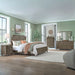 Hickory Grove Panel Bed, Dresser & Mirror, Chest, Night Stand image