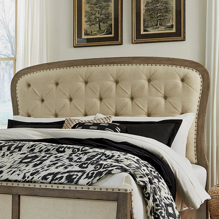Americana Farmhouse Queen Tufted Panel Headboard image