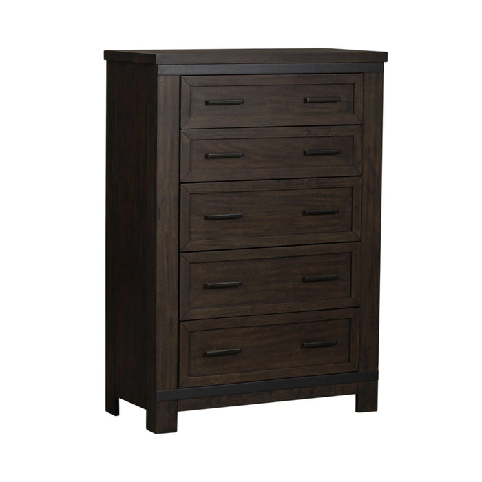 Thornwood Hills 5-Drawer Chest in Rock Beaten Gray image