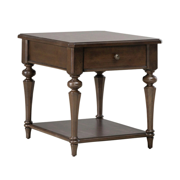 Arden Road Drawer End Table in Satin Cherry image