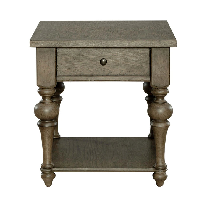 Americana Farmhouse End Table in Dusty Taupe image