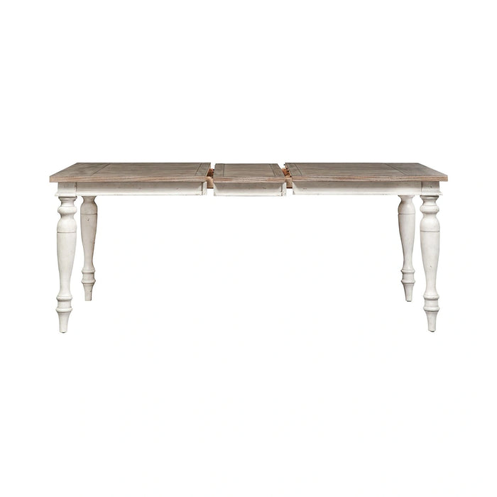 Whitney Rectangular Leg Table in Weathered Gray image
