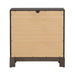 Modern Edge Nightstand w/ Charging Station in Caffe image