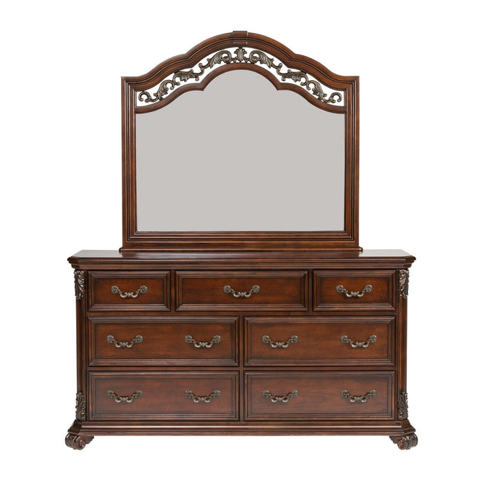 Messina Estates Poster Bed, Dresser & Mirror, Chest image