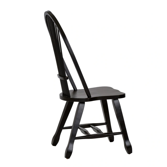 Treasures Sheaf Back Side Chair - Black image