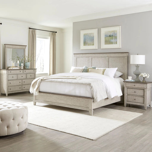 Ivy Hollow King Panel Bed, Dresser & Mirror, Night Stand image