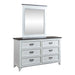 Allyson Park Panel Bed, Dresser & Mirror image
