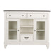 Allyson Park Buffet in White with Charcoal image