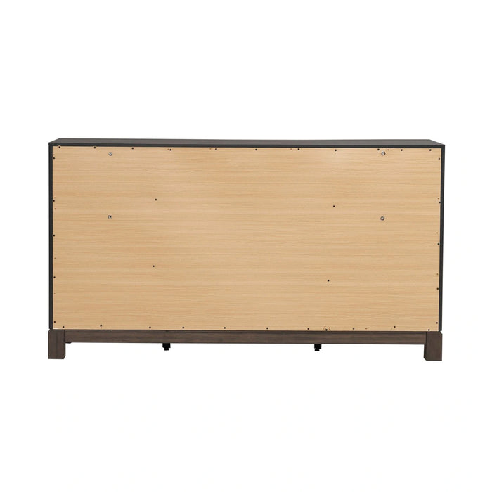 Modern Edge 2 Door 6 Drawer Dresser in Caffe image