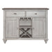 Ocean Isle Buffet in Antique White with Weathered Pine image