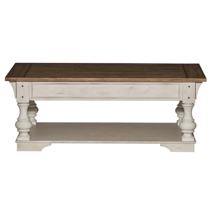 Morgan Creek Cocktail Table in Antique White image