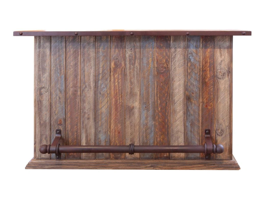 Antique Multicolor 1 Drawer, 2 Shelves and 2 Doors Bar