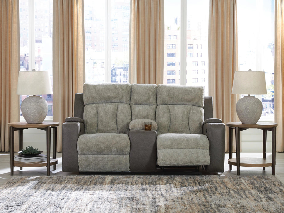 WhipLash Power Reclining Loveseat with Console