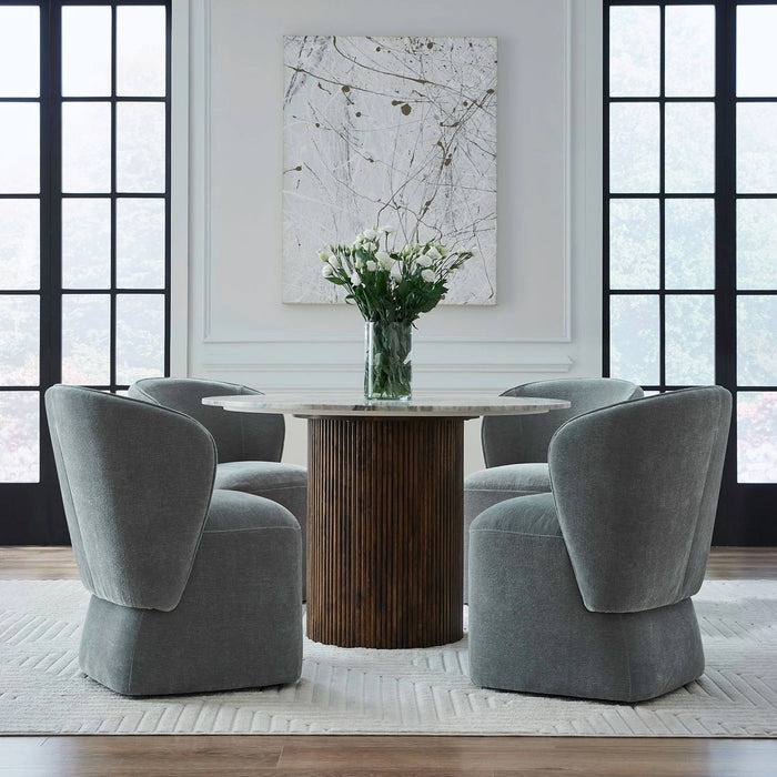 Accent Dining Accent Dining Chair w/ Casters - Sapphire image