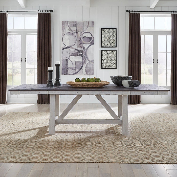 Farmhouse Trestle Table in White image
