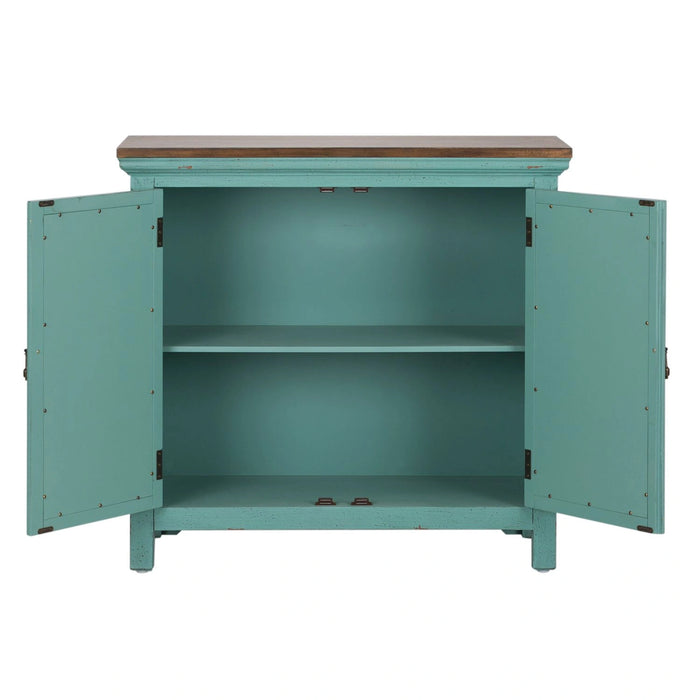 Kensington 2 Door Accent Cabinet in Turquoise image