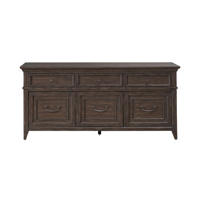 Paradise Valley Credenza in Saddle Brown image