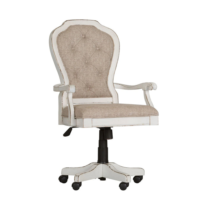 Magnolia Manor Jr Executive Desk Chair in Antique White image