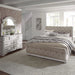 Magnolia Manor King Uph Sleigh Bed, Dresser & Mirror image