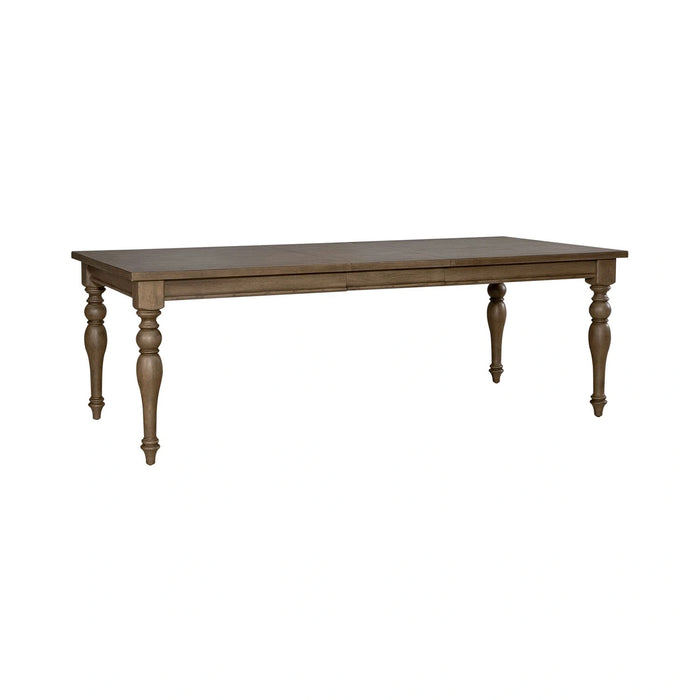 Americana Farmhouse Rectangular Leg Table in Dusty Taupe & Black image