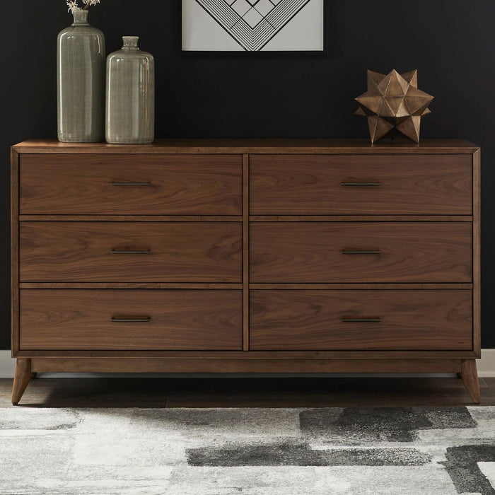 Century Modern 6 Drawer Dresser image