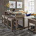 Parkland Falls Console Stool in Weathered Taupe image