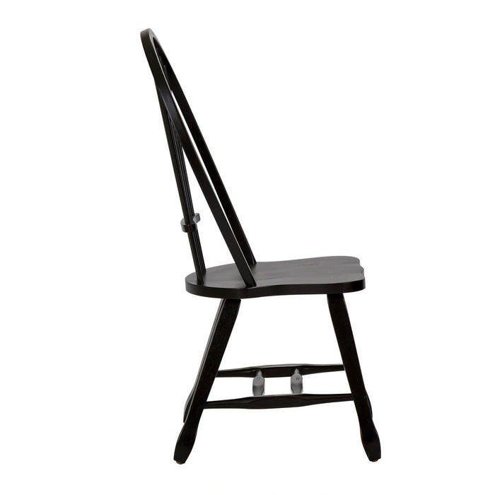 Treasures Sheaf Back Side Chair - Black image