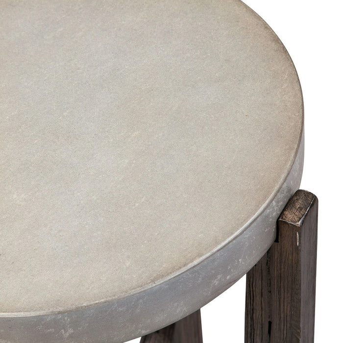 Cascade Chair Side Table in Wire Brush Rustic Brown image