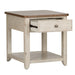 Farmhouse Reimagined End Table with Basket in Antique White image