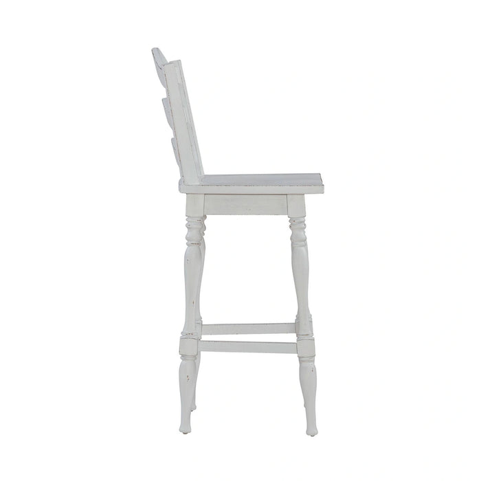 Magnolia Manor Ladderback Swivel Bar Stool image