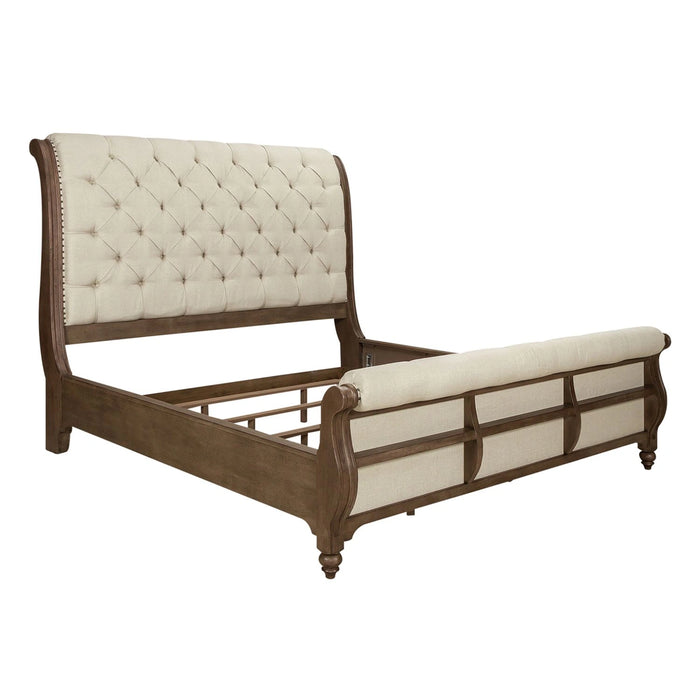 Americana Farmhouse Sleigh Bed, Dresser & Mirror, Chest image