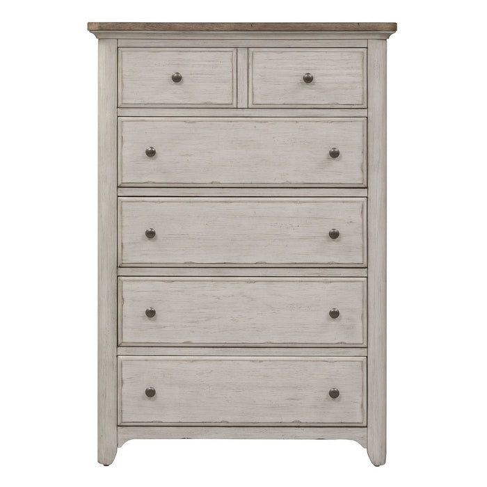 Farmhouse Reimagined Drawer Chest in Antique White image