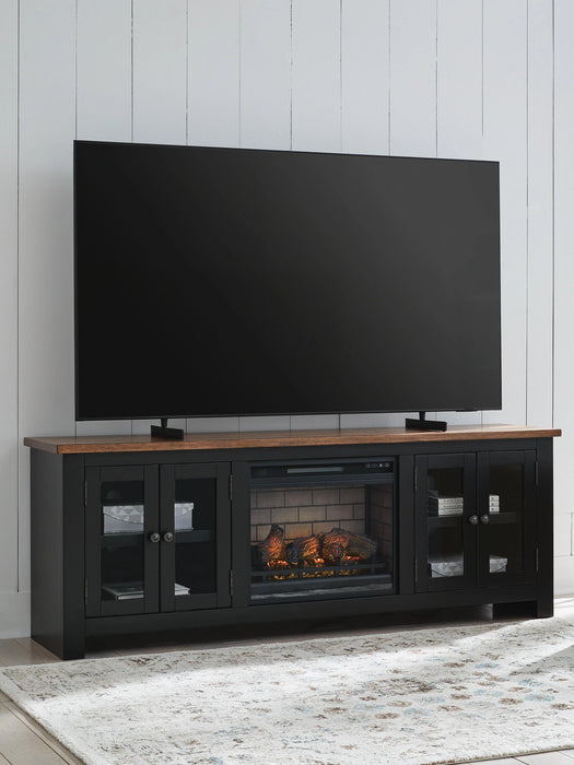 Wildenauer 76" TV Stand with Electric Fireplace