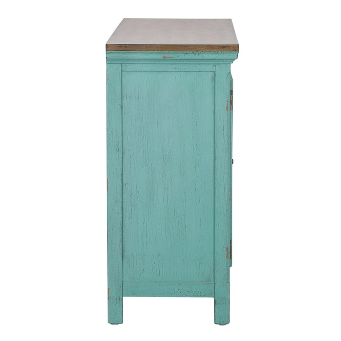 Kensington 3 Door Accent Cabinet in Turquoise image