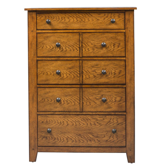 Grandpas Cabin King California Sleigh Bed, Dresser & Mirror, Chest image