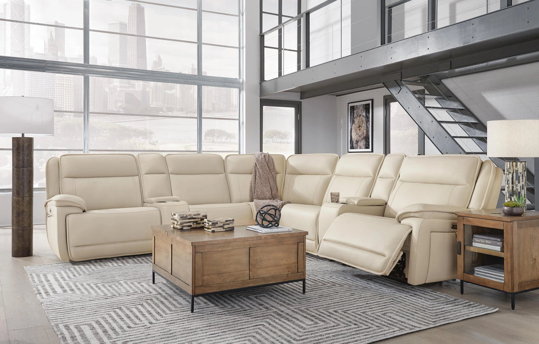 Double Deal Reclining Sectional with 2 Consoles
