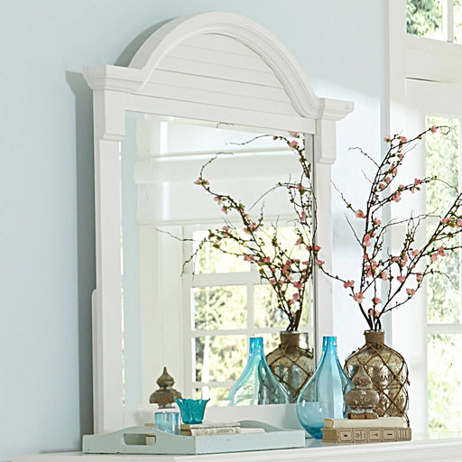 Summer House Mirror in Oyster White image