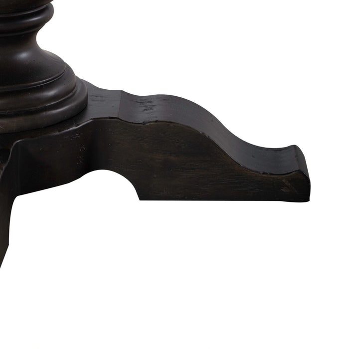 Americana Farmhouse Single Pedestal Table Base- Black image