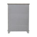 River Place 6 Drawer Chest in Riverstone White and Tobacco image
