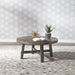 Modern Farmhouse Splay Leg Round Cocktail Table in Dusty Charcoal image